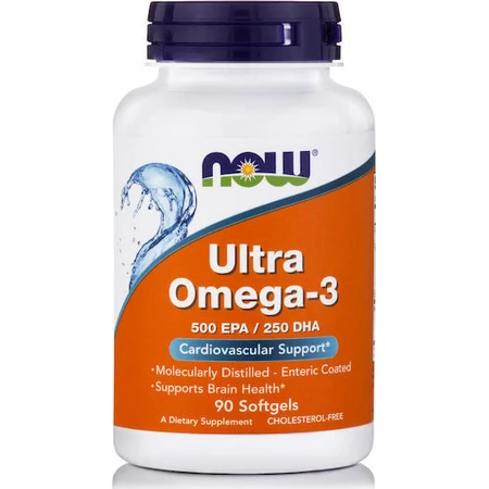Now Foods Ultra Omega 3 Visolie 90 softgels Niet-gearomatiseerd