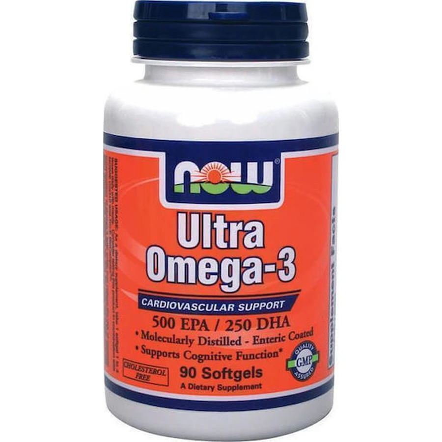 Now Foods Ultra Omega 3 Visolie 90 softgels Niet-gearomatiseerd
