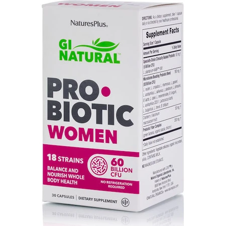 Nature's Plus GI GI Natuurlijk Probioticum voor Vrouwen 30 capsules