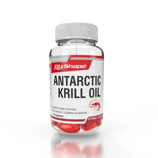 Antarctic Krill Oil 500 mg, fără aromă, 60 capsule moi, Fit & Shape 
