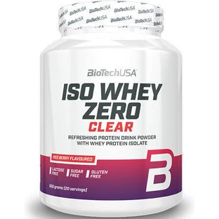 Biotech USA Iso Whey Zero Clear Reducere a lactozei Proteină Din Zer Fără gluten cu Aromă Red Berry 500gr