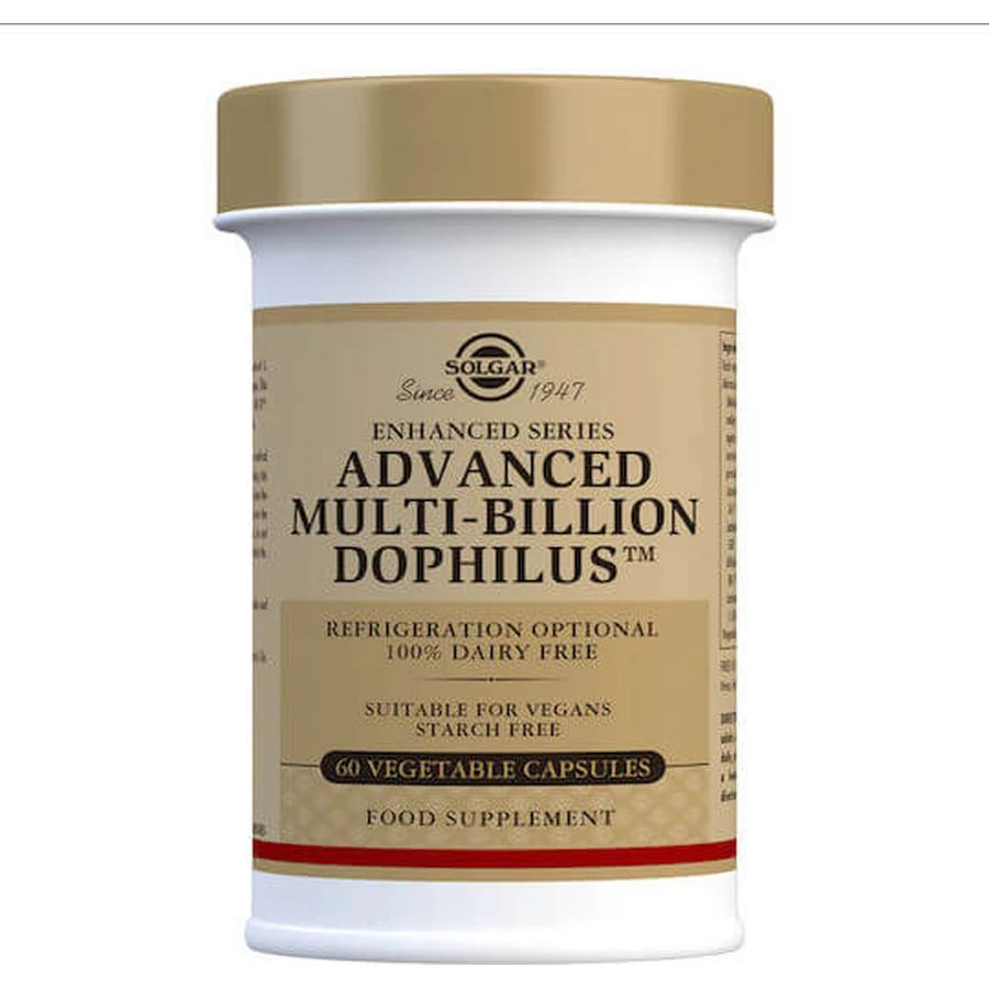 Solgar Enchanced Series Fortgeschrittene Multi-Milliarden Dophilus Probiotic 60 pflanzliche Kapseln