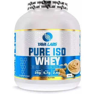 Yava Labs Pure Iso Whey Wei-eiwit met Pindakaas smaak 2kg