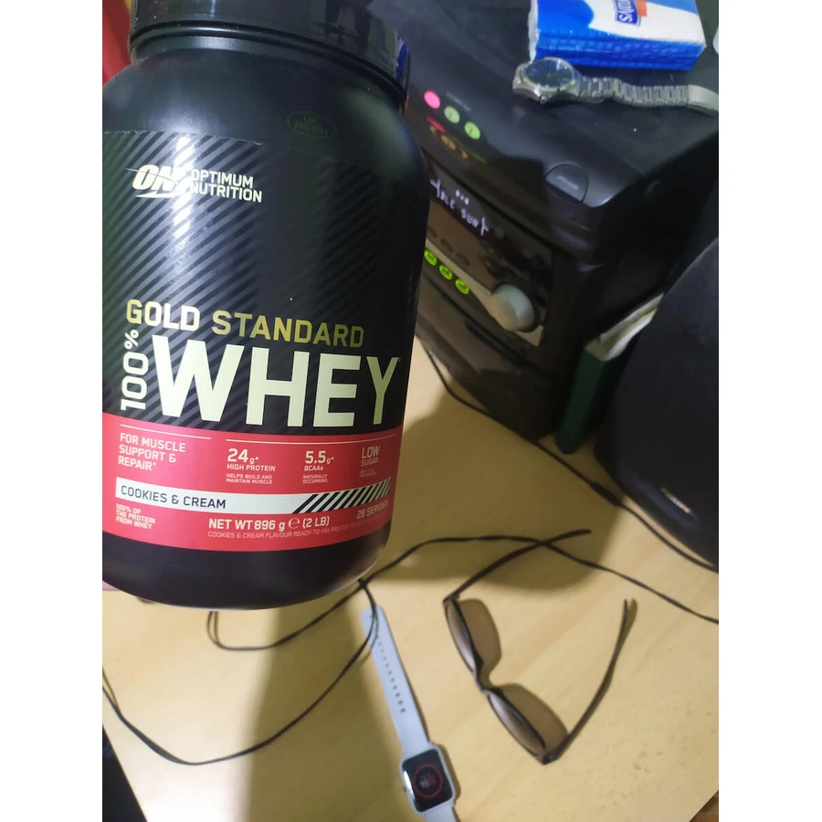 Optimum Nutrition Gold Standard 100% Whey Wei-eiwit met smaak Double Rich Chocolade 4.545kg