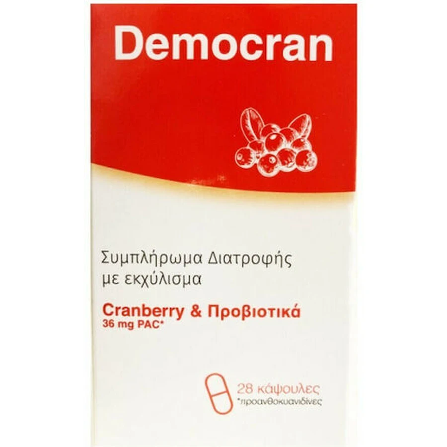 Demo Democran Arándano Rojo Probiótico 36mg 28 cáps.