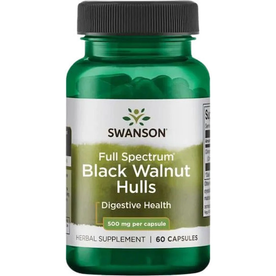 Swanson Zwarte Walnootschillen 500mg 60 caps