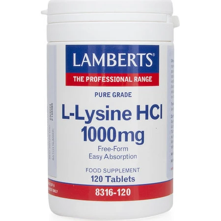 Lamberts L-Lisina HCL 1000mg 120 Comprimidos