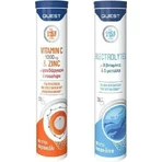 Quest Quest Vitamine C 1000mg & Zink + Elektrolyten Multivitamine Vitamine C 1000mg & Zink + Elektrolyten voor versterking van het immuunsysteem