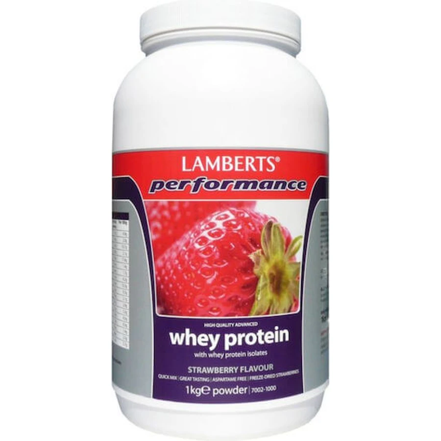 Lamberts Performance Whey Protein & Magnesium Proteină Din Zer cu Aromă Căpșuni 1kg