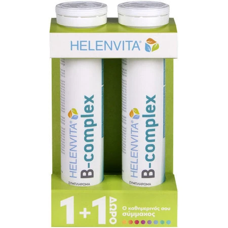 Helenvita B-Complex Vitamin for Energy, Immune & Nervous System 2 x 20 effervescent tablets