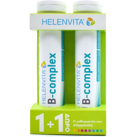Helenvita B-Complex Vitamin for Energy, Immune & Nervous System 2 x 20 effervescent tablets