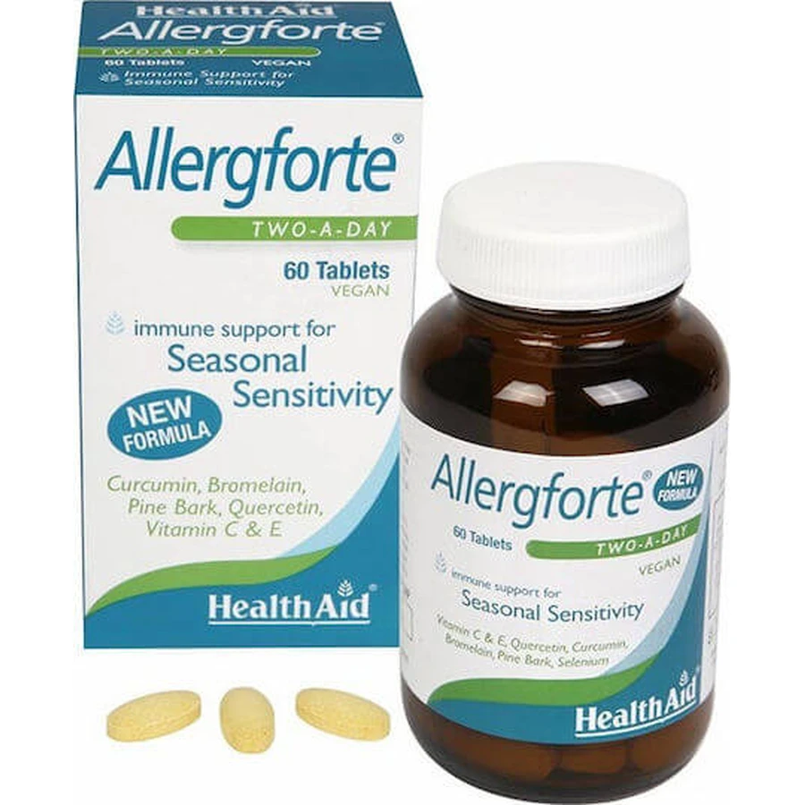 Health Aid Allergforte Allergforte Dos al Día Multivitamínico para Fortalecer la Energía y el Sistema Inmunológico 60 x 1 cápsulas