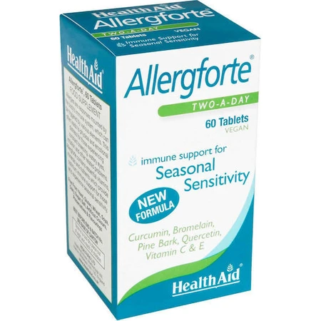Health Aid Allergforte Allergforte Dos al Día Multivitamínico para Fortalecer la Energía y el Sistema Inmunológico 60 x 1 cápsulas