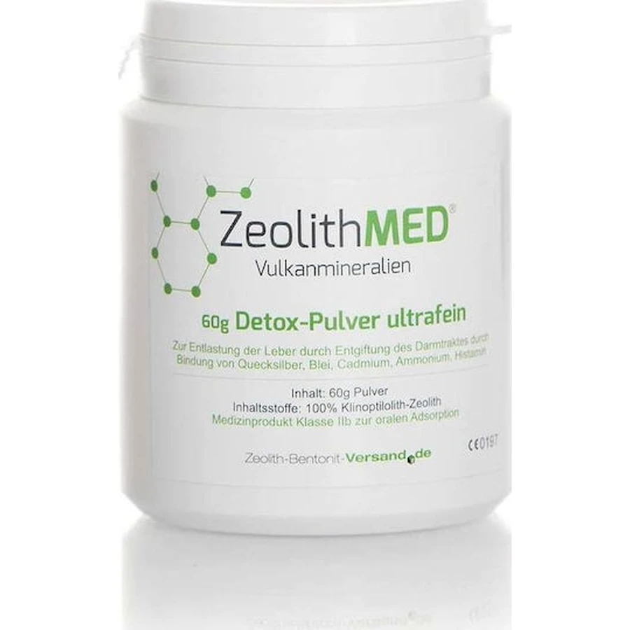 Zeolith-Bentonit-Versand Med Detox Nahrungsergänzungsmittel Spezial 60gr