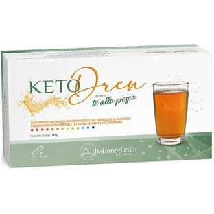 DietMedical Diet Keto Dren 580mg 21 x 7gr Peach