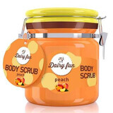 Scrub de corp cu piersică Dairy Fun, 300 g, Delia Cosmetics