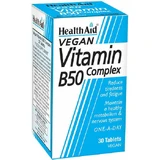 Health Aid B50 Vitaminecomplex voor energie, immuunsysteem en zenuwstelsel 30 x 1 tabletten