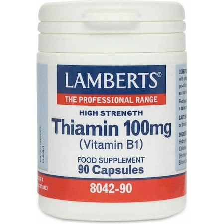 Lamberts Thiamin Vitamin for Nervous System Health 100mg 90 caps
