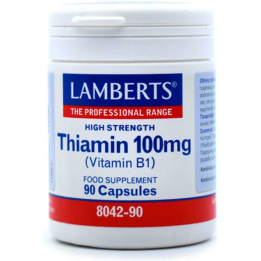 Lamberts Thiamin Vitamin for Nervous System Health 100mg 90 caps