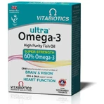 Vitabiotics Ultra Omega-3 Super Strength Fischöl 60 Weichkapseln Nicht aromatisiert