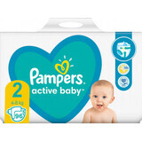 Diapers Active Baby No. 2, 4-8kg, 96 pieces, Pampers