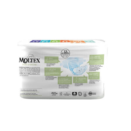 Scutece Eco Mini Nr. 2, 3 -6 kg, 38 bucati, Moltex