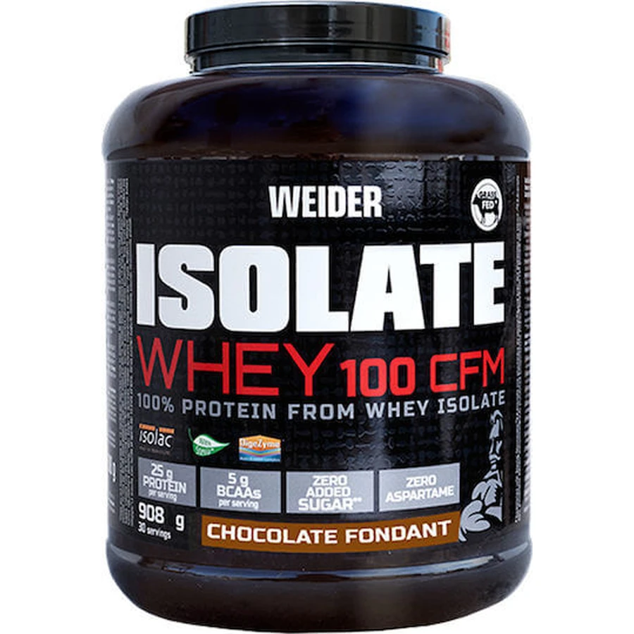 Weider Isolate Whey 100 CFM Proteină Din Zer cu Aromă Fondant de ciocolată 908gr