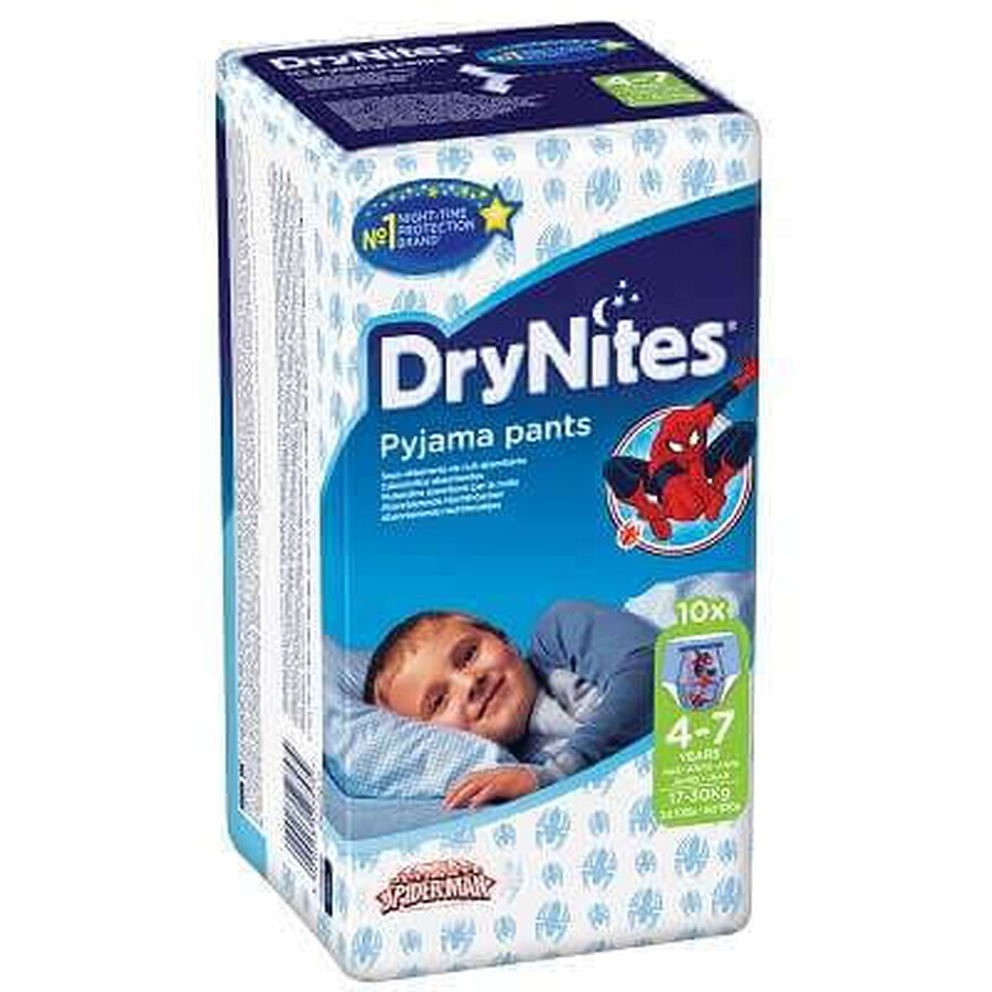 Scutece Baieti DryNites, 4-7 ani, 17-30 kg, 10 bucati, Huggies