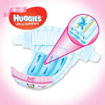 Scutece Girl Ultra Comfort Nr. 5, 12 -22 Kg, 84 bucăți, Huggies