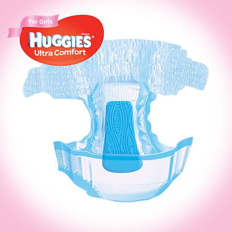 Scutece Girl Ultra Comfort Nr. 5, 12 -22 Kg, 84 bucăți, Huggies