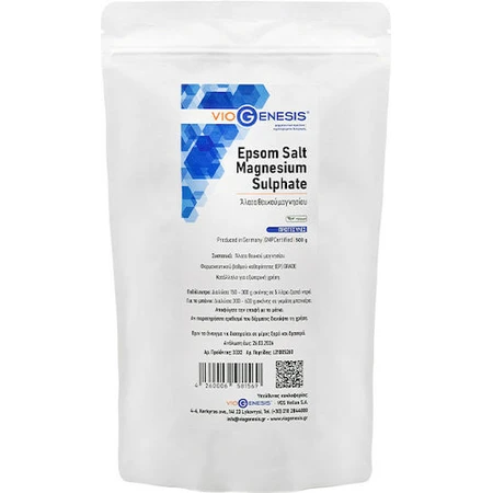 Viogenesis Salz Bittersalz Magnesiumsulfat 500g Beutel