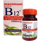 Medichrom Vitamin B12 Maximum Vitamin für die Gesundheit des Nervensystems 2500iu 75 Tabletten