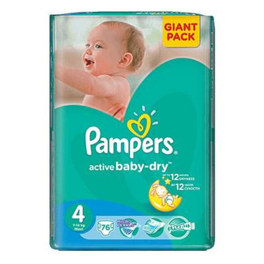 Windeln Nr. 4 Active Baby Maxi, 7-14 kg, 76 Stück, Pampers