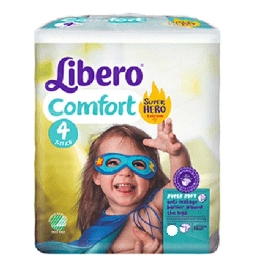 Scutece nr. 4 Comfort, 7-11 kg, 84 bucăți, Libero