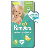 Scutece Nr. 5 Active Baby Junior, 11-18 kg, 64 buc, Pampers