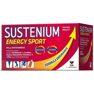Menarini Sustenium Energy Sport Supliment Alimentar Special 10 pliculețe Portocaliu
