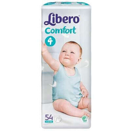 Scutece nr.4 Comfort, 7-14kg, 54 bucăți, Libero