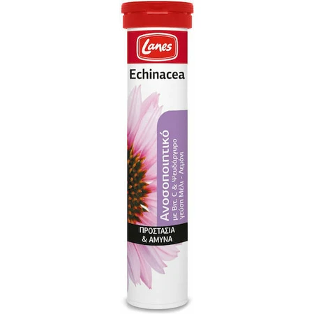 Lanes Echinacea Vitamine C voor versterking van immuunsysteem, huid & antioxidant werking 135mg Citroen Honing 20 tabs eff