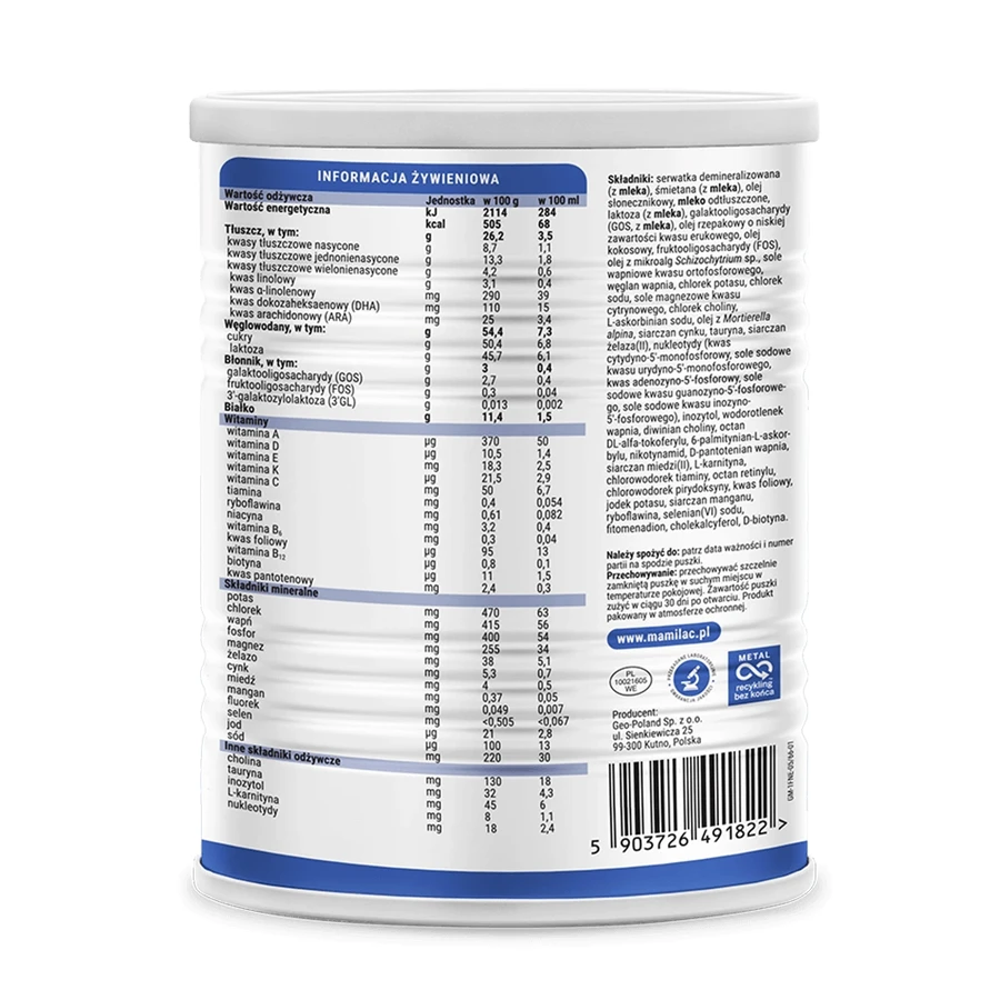 Mamilac Premium 1, latte per lattanti, dalla nascita, 400 g