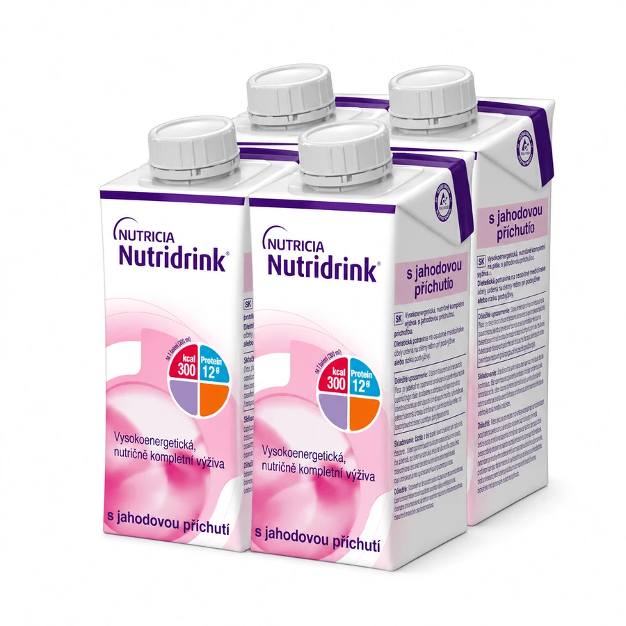 Nutridrink Strawberry-flavored Nutridrink 4x200 ml, drink for medical purposes