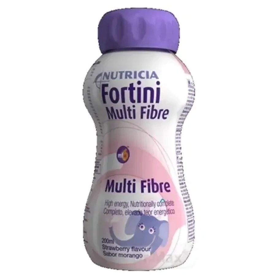 Fortini Multi Fibre mit Erdbeergeschmack 1×200 ml, flüssige Babynahrung