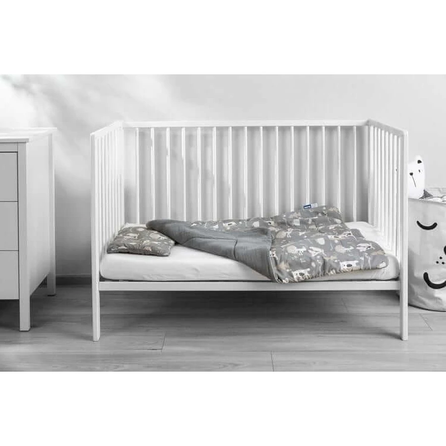 Baumwoll-Schlafzimmer-Set Graphit Sensillo