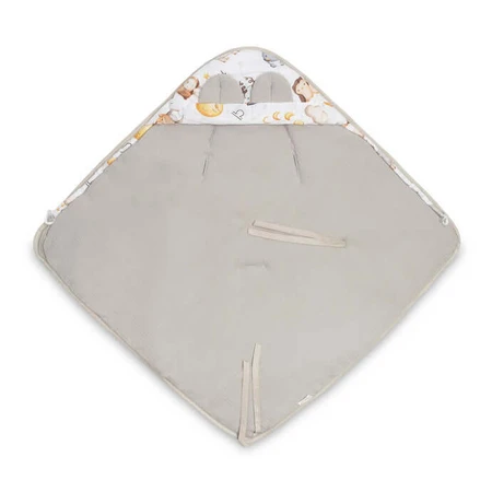 Scutece din muselină 90X90Cm Zodiac gri pentru scaun auto 0-13Kg
