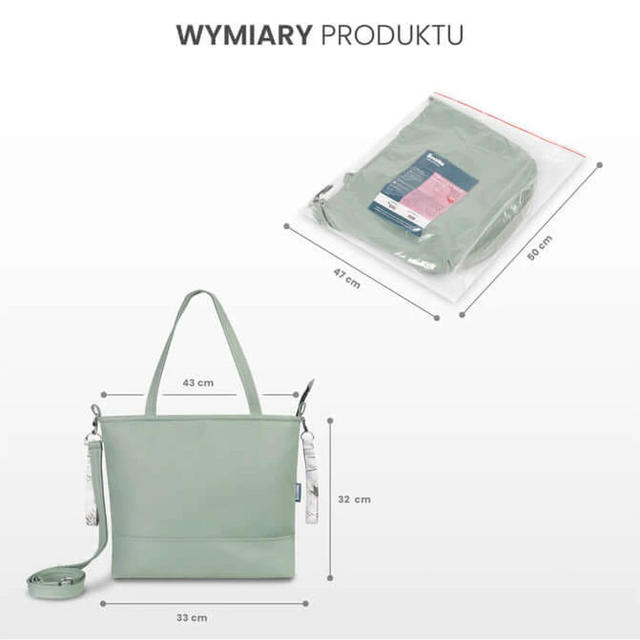 Kunstleder Olive Kraniche Sensillo Tasche