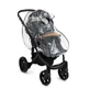 Regenschutz für Kinderwagen mit geteilten Griffen Caretero
