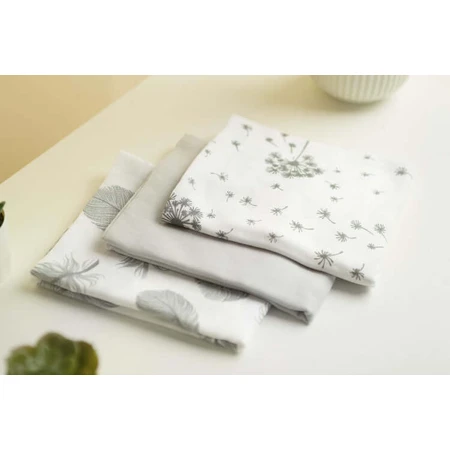 Pañales Muselina -3 Piezas - Gris 70X80