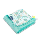 Minky Deken - Egeltjes Mint 75X100