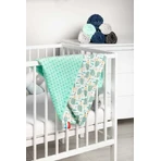 Minky-Decke - Igel Mint 75X100