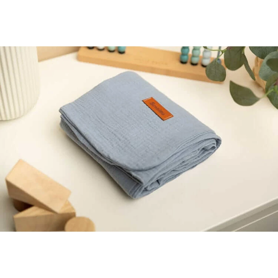 Musselin Bettbezug Jeans 75X100cm Sensillo