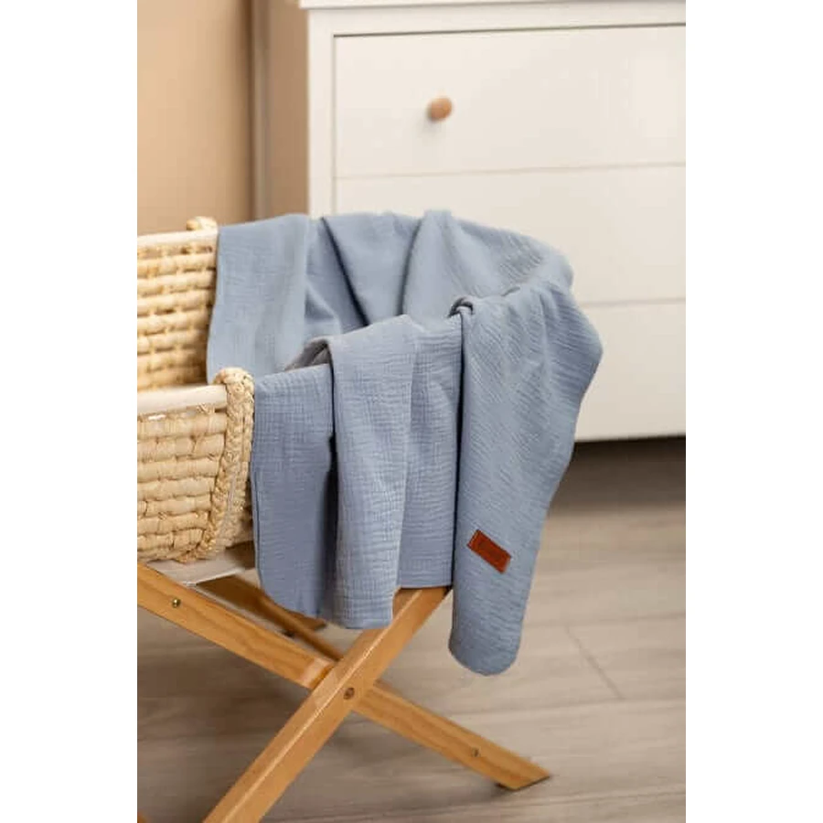 Musselin Bettbezug Jeans 75X100cm Sensillo
